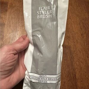 Vintage AVON Flair Styler Brush Custom Hair Brush Series 1991 New Sealed Gray 8”